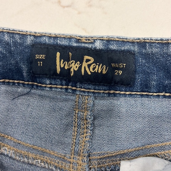 Ripped High Rise Jean Shorts - Picture 2 of 5